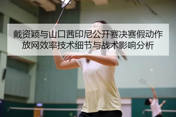 戴资颖与山口茜印尼公开赛决赛假动作放网效率技术细节与战术影响分析